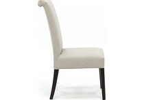 bsch grey inch standard seat height side chair   
