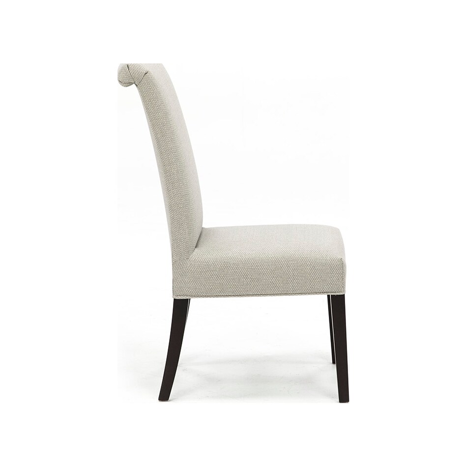 bsch grey inch standard seat height side chair   