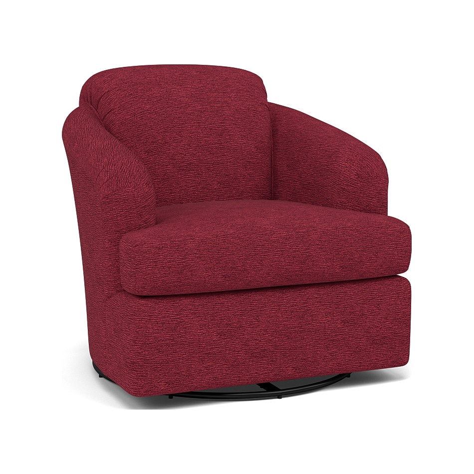 bsch red swivel chair   
