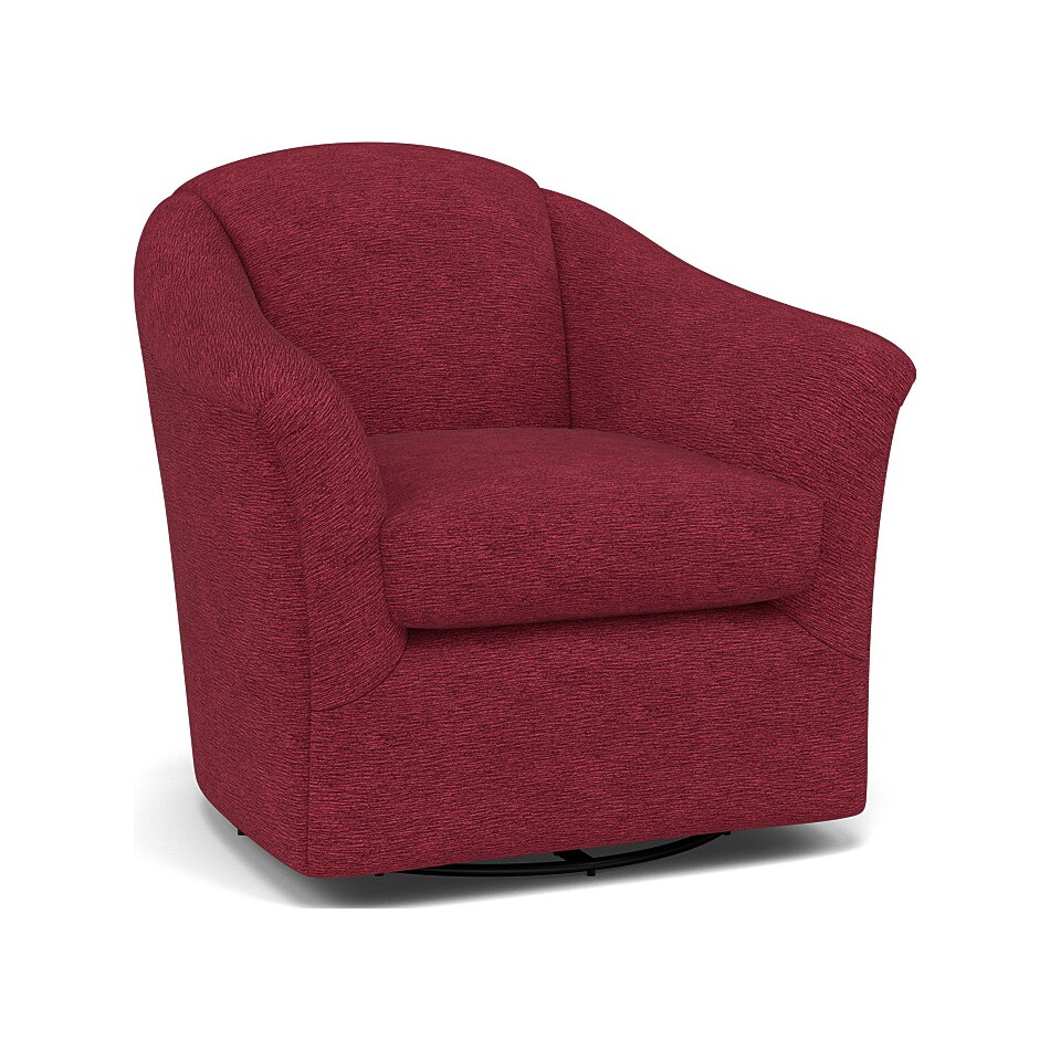 bsch red swivel chair   