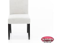 bsch white inch standard seat height side chair  image   