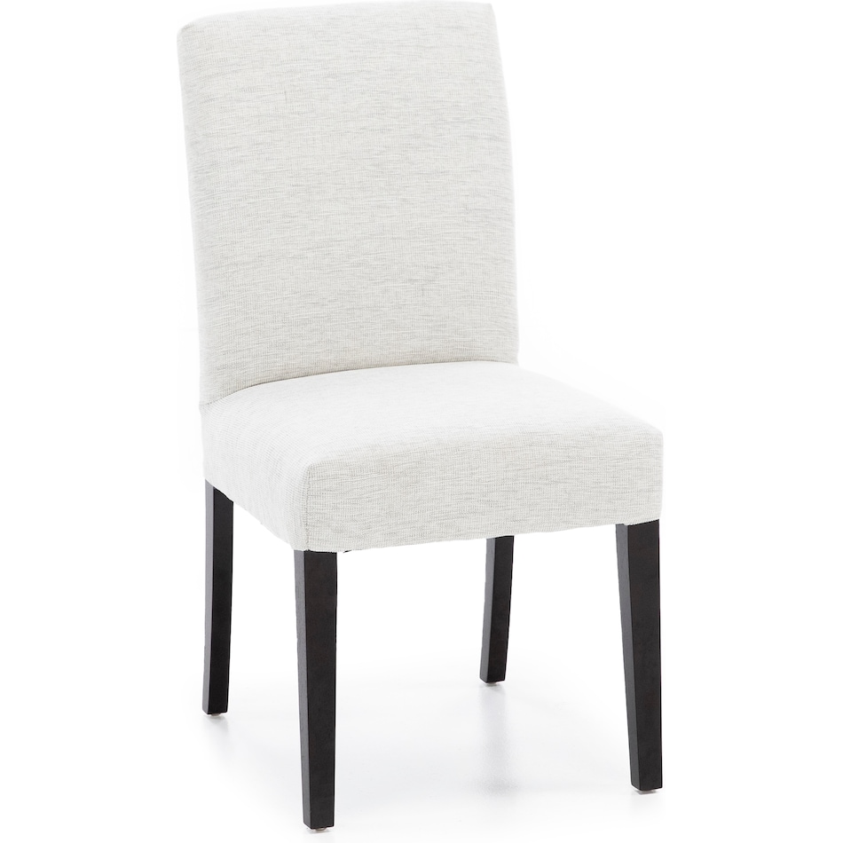 bsch white inch standard seat height side chair   