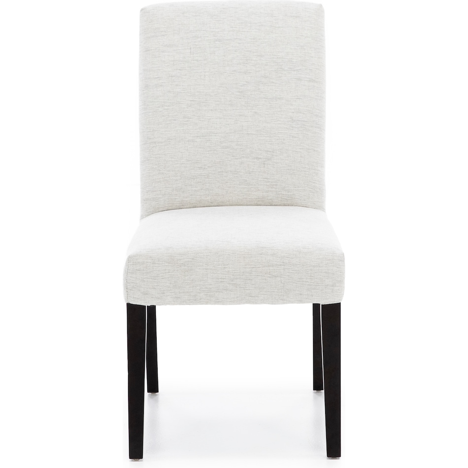 bsch white inch standard seat height side chair   