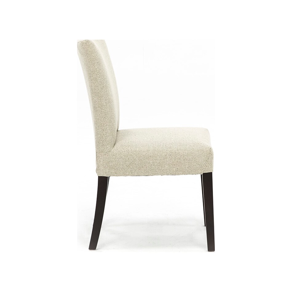 bsch white inch standard seat height side chair   