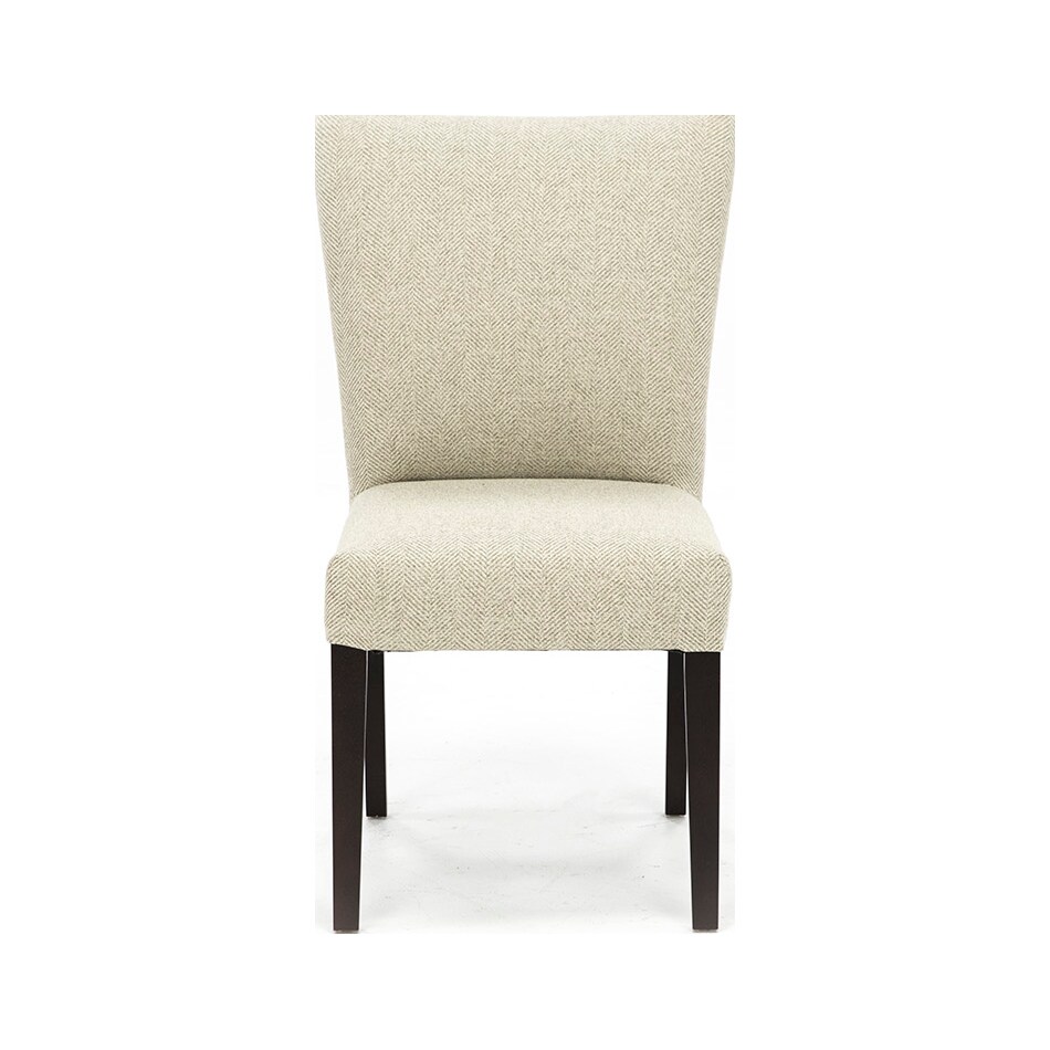 bsch white inch standard seat height side chair   