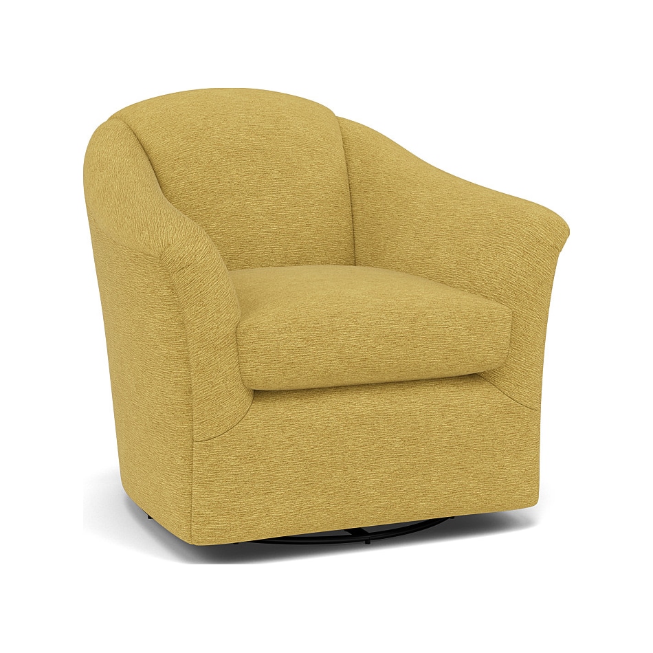 bsch yellow swivel chair   