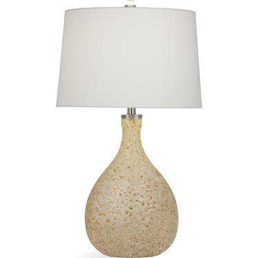 Amber Art Glass Table Lamp 29"H