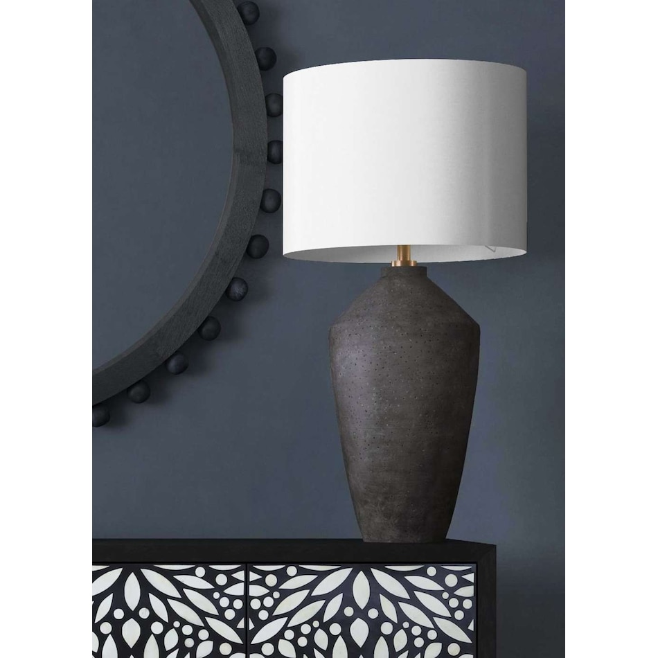 bsmt black table lamp   