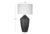 bsmt black table lamp   