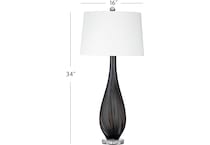 bsmt black table lamp   