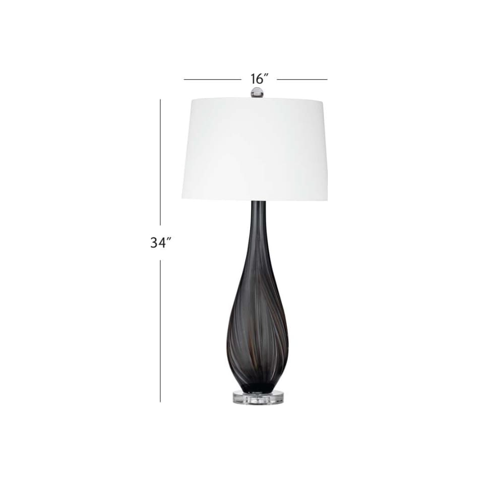 bsmt black table lamp   