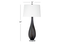 bsmt black table lamp   