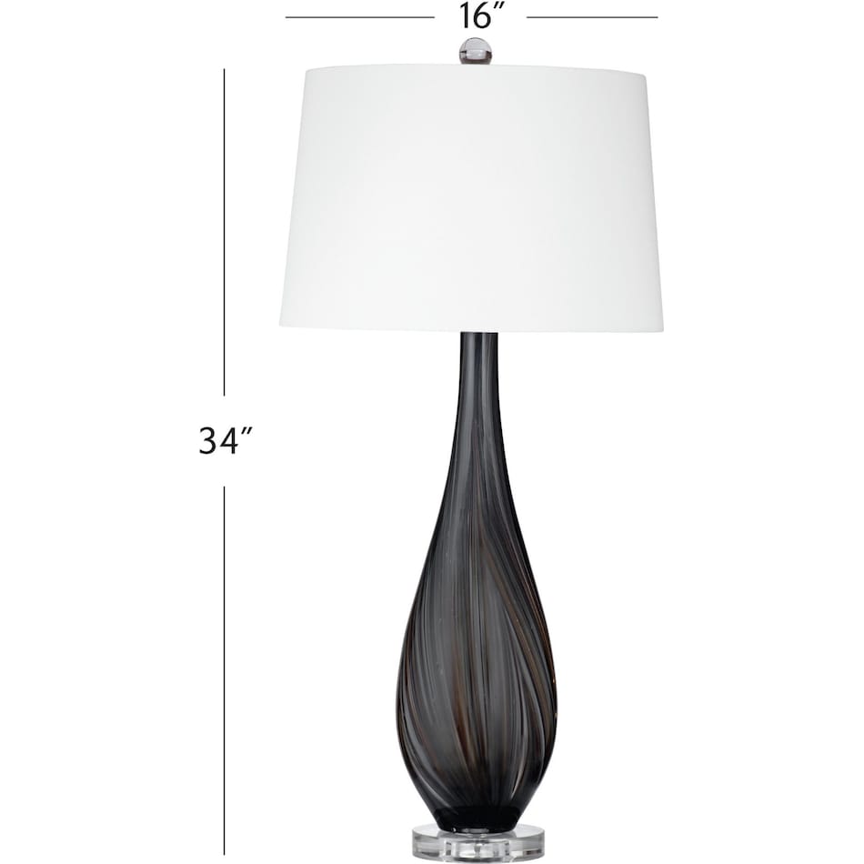 bsmt black table lamp   