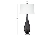 bsmt black table lamp   