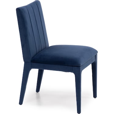 Mae Blue Velvet Side Chair