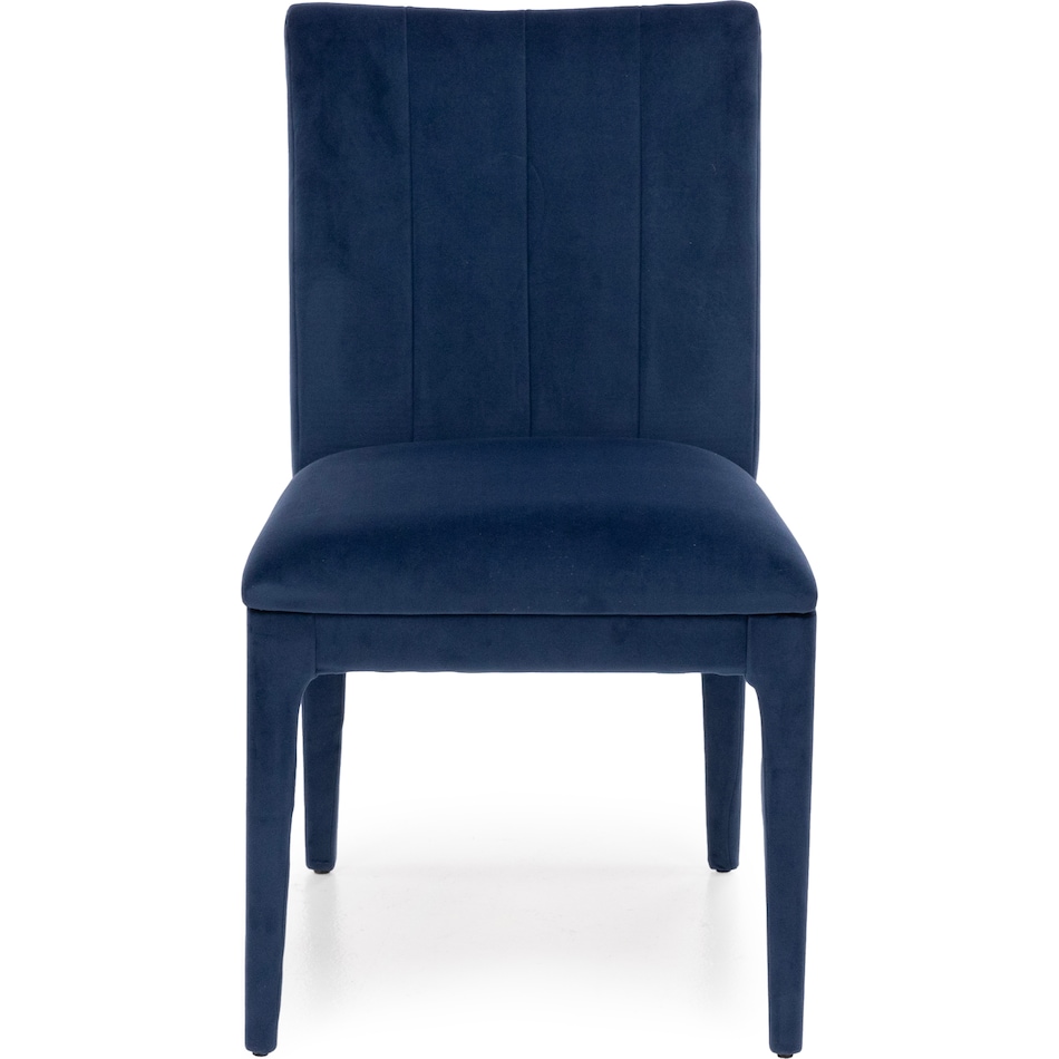 bsmt blue inch standard seat height side chair   