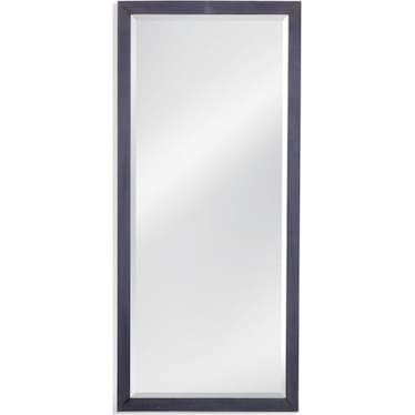 Weathered Blue Beveled Leaner Mirror 34"W x 76"H