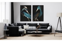 bsmt blue table lamp   