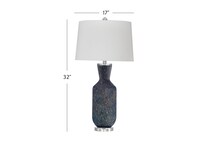 bsmt blue table lamp   
