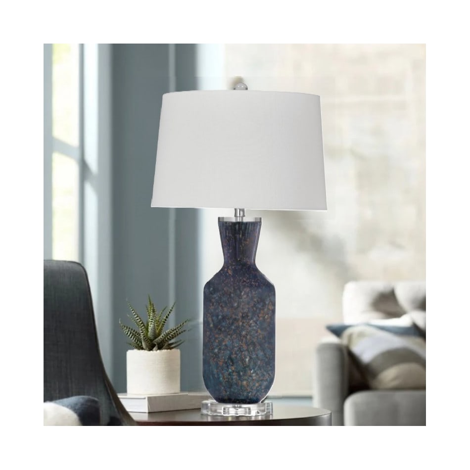 bsmt blue table lamp   