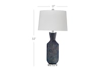 bsmt blue table lamp   