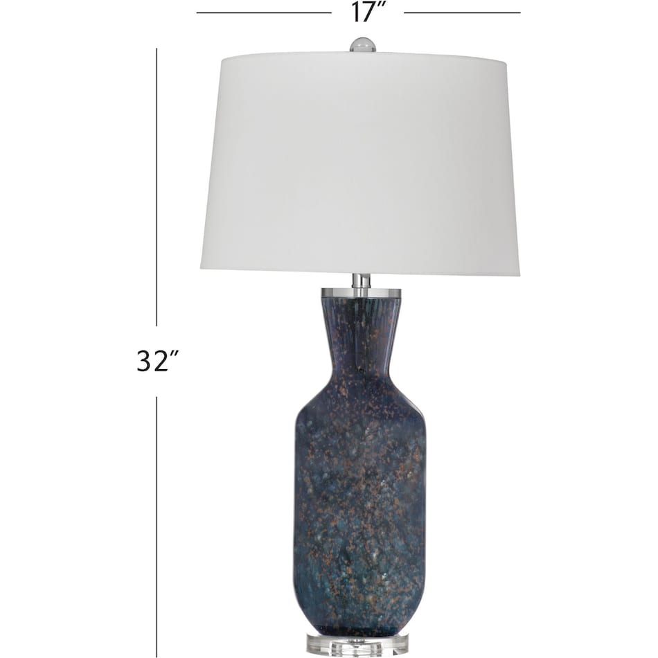 bsmt blue table lamp   