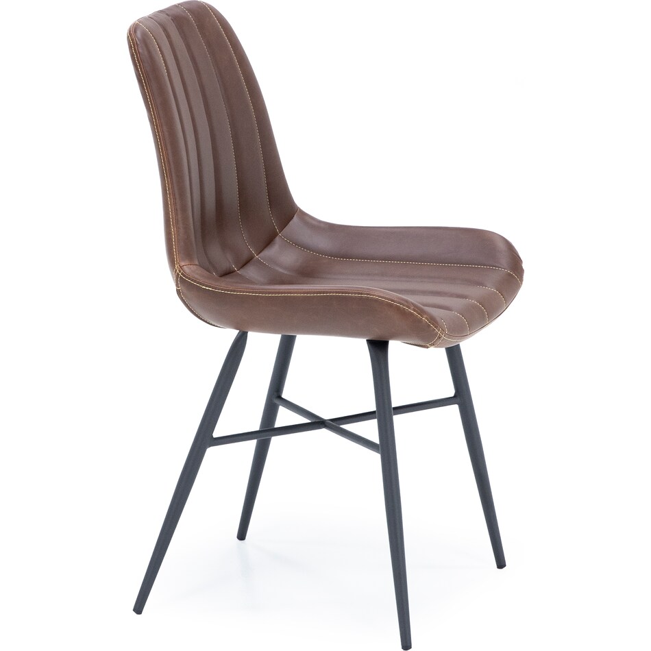 bsmt brown inch standard seat height side chair   