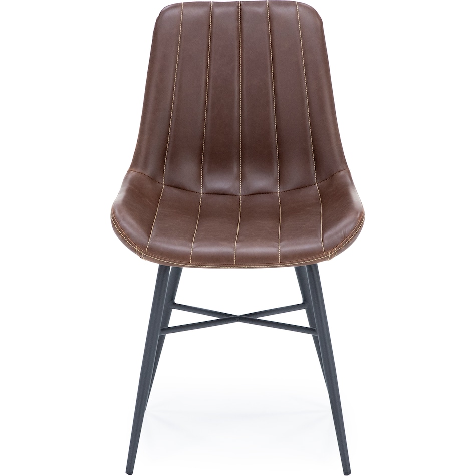 bsmt brown inch standard seat height side chair   