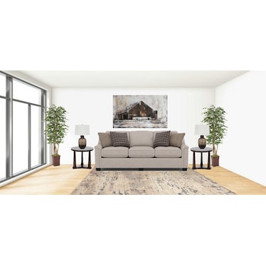 Brown Ceramic Table Lamp 29"H