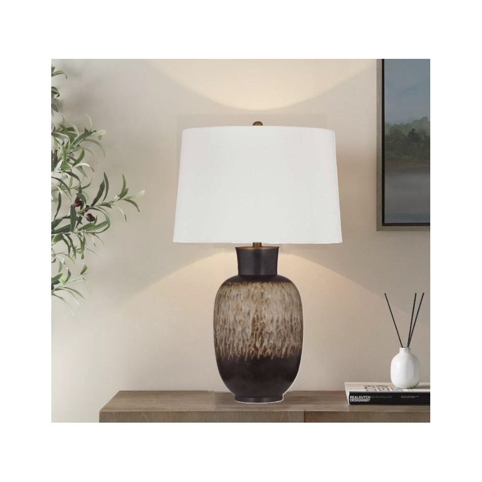 bsmt brown table lamp   