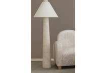 bsmt cream floor lamp   