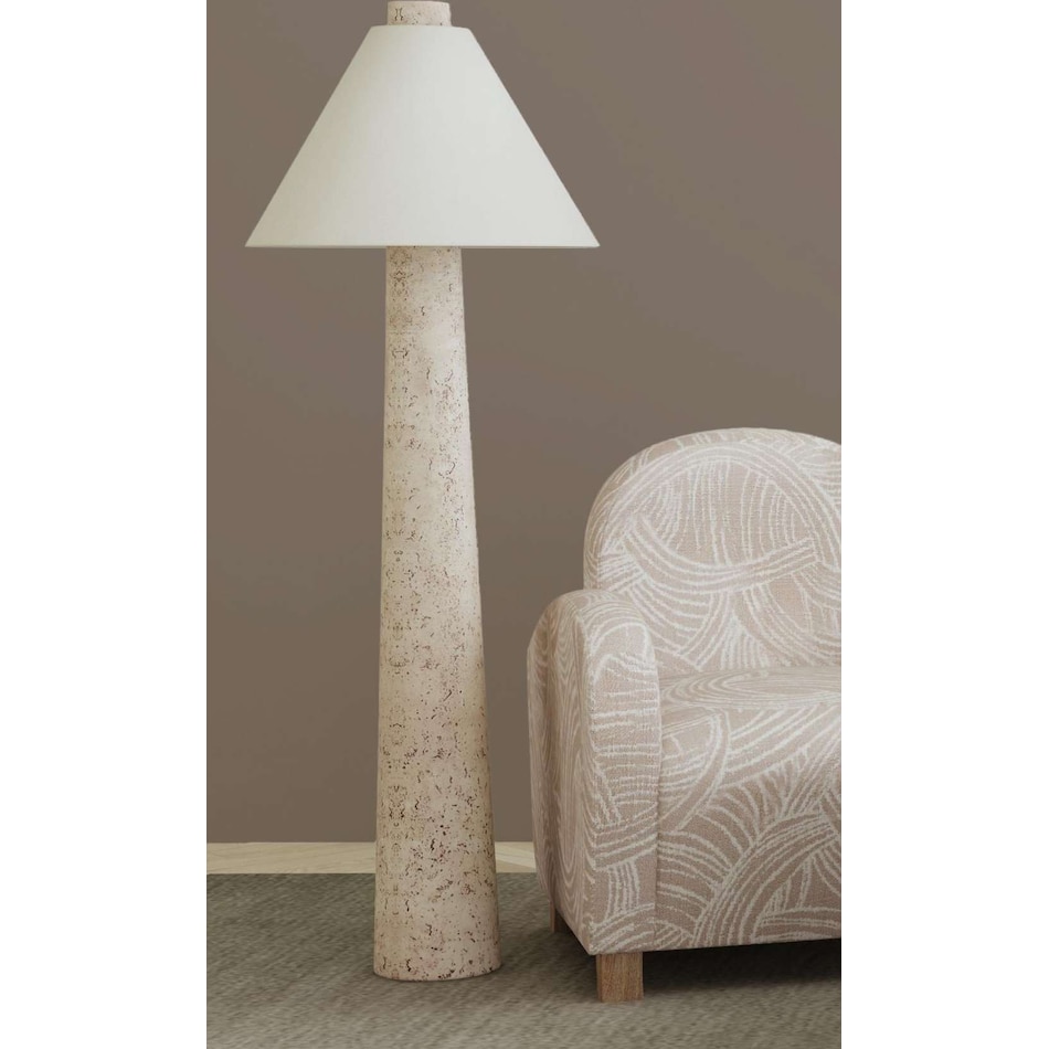 bsmt cream floor lamp   