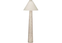bsmt cream floor lamp   