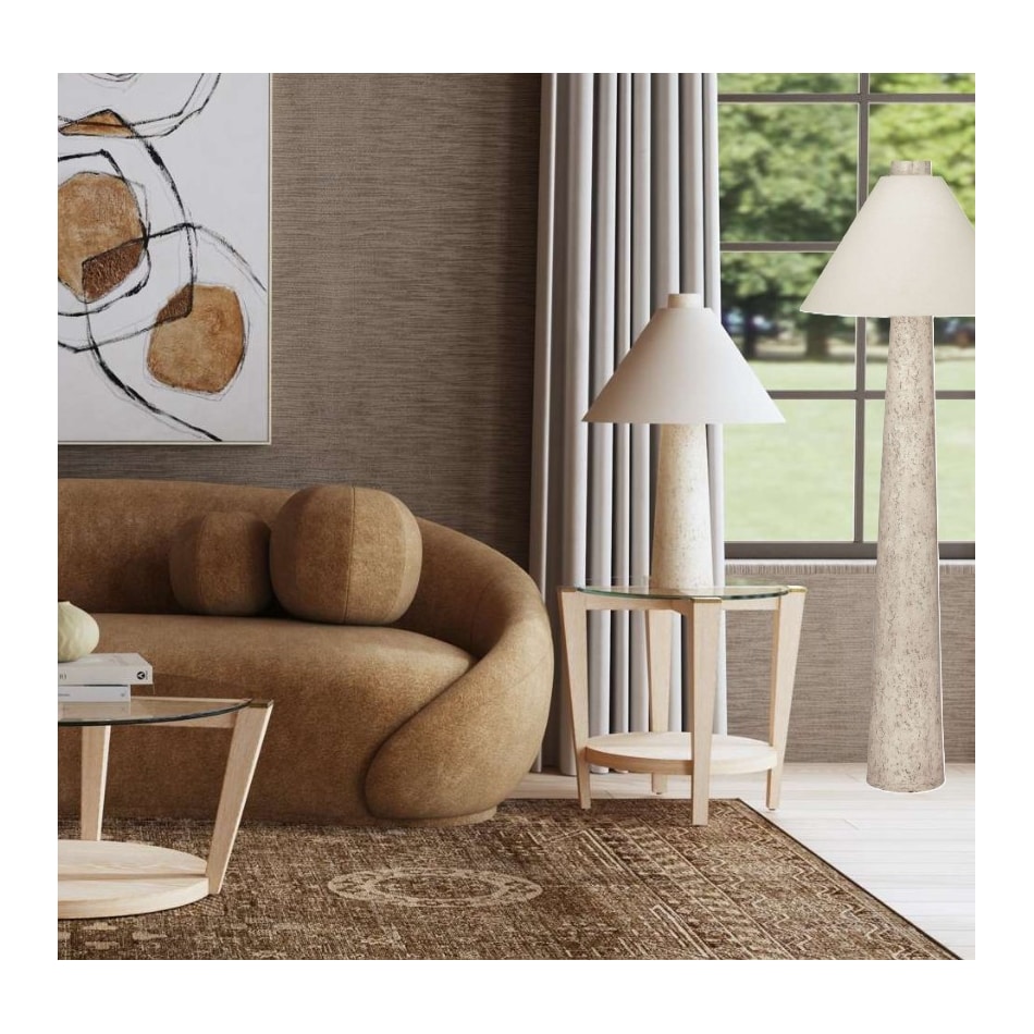 bsmt cream floor lamp   