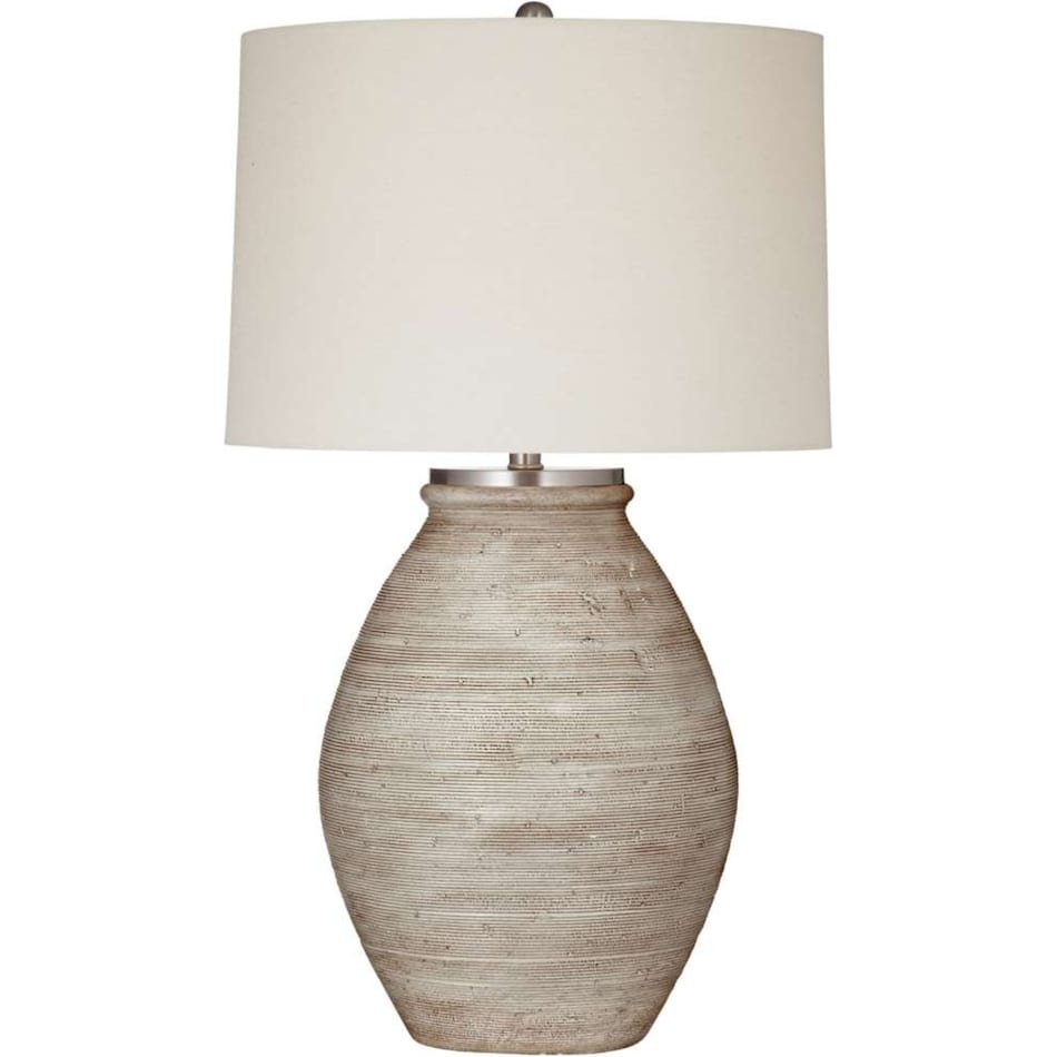 bsmt cream table lamp   