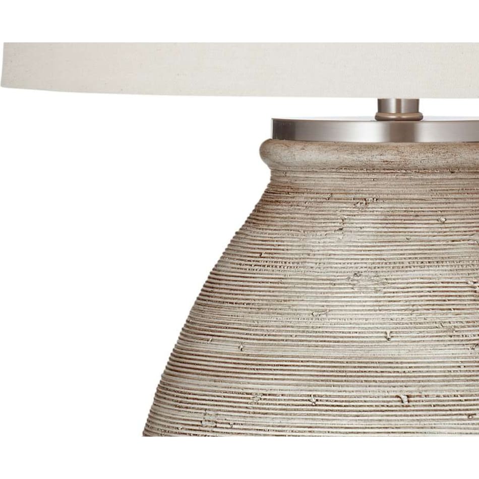 bsmt cream table lamp   
