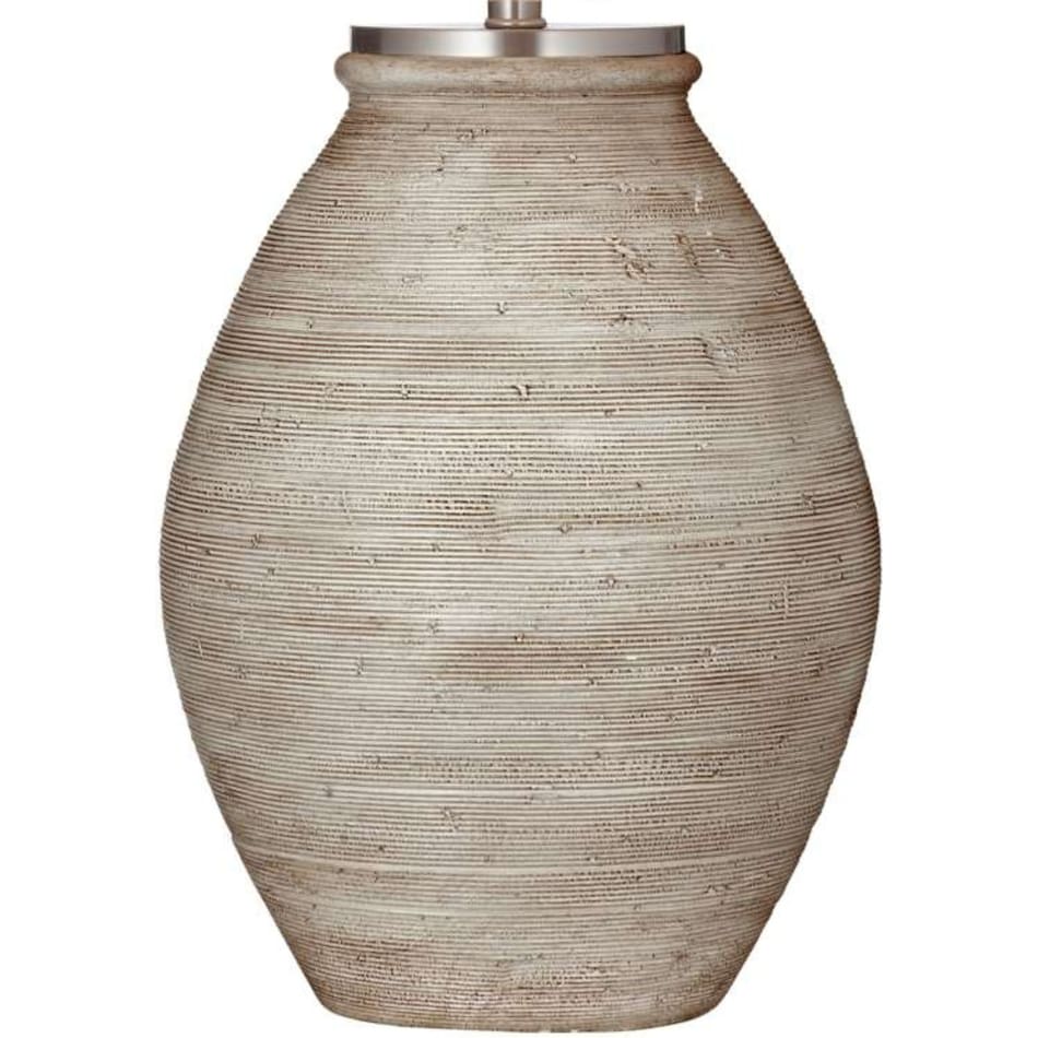 bsmt cream table lamp   