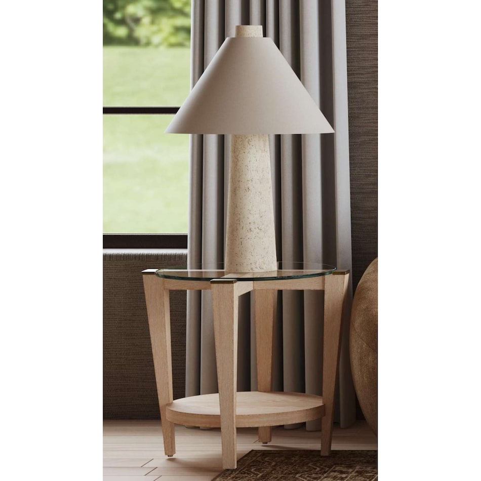 bsmt cream table lamp   