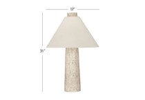 bsmt cream table lamp   