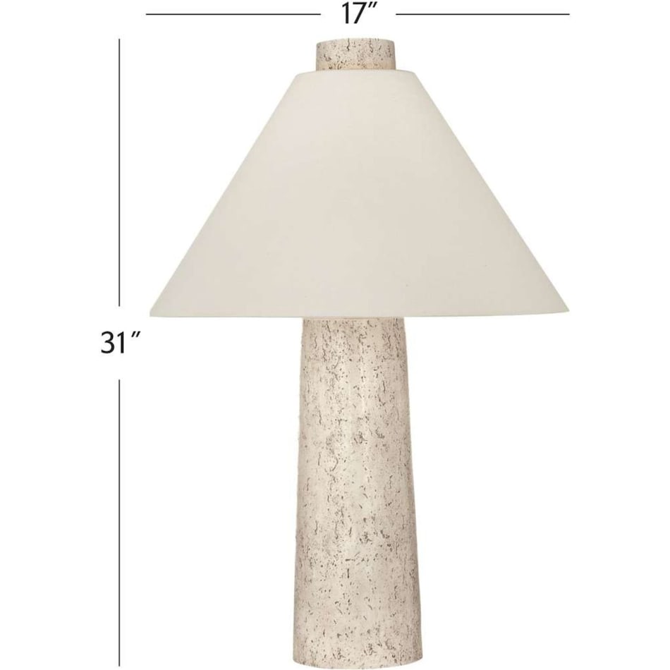 bsmt cream table lamp   