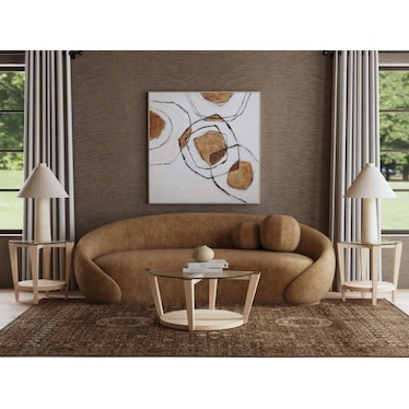 Cream Textured Cone Table Lamp 31"H