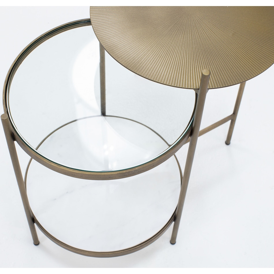 bsmt felicity gold chairside table flc  