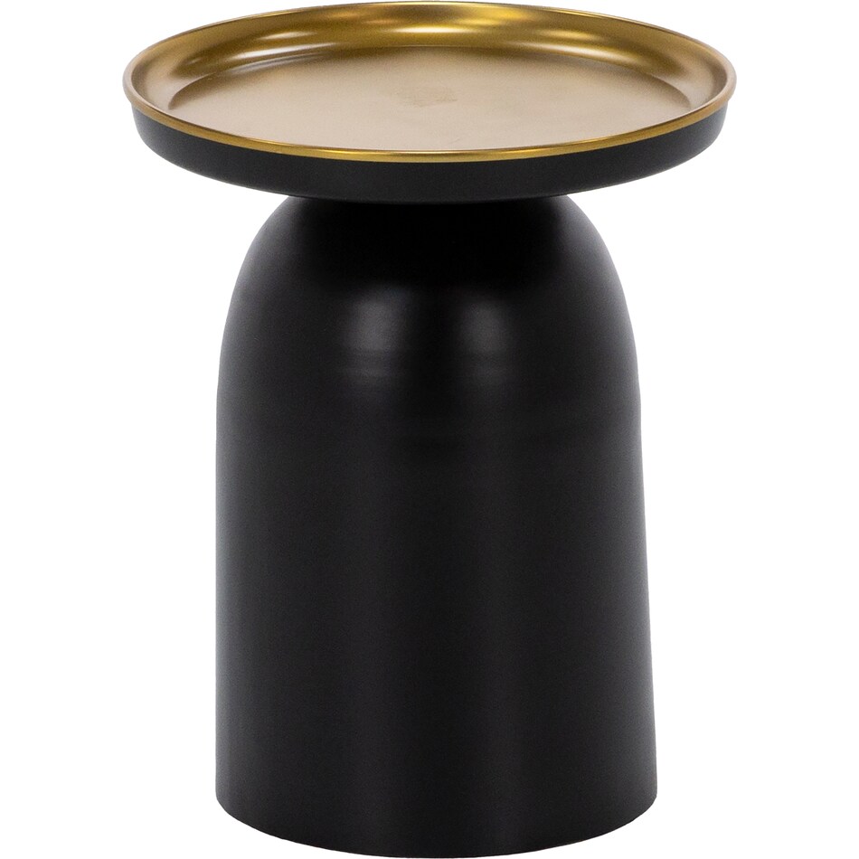 bsmt modern matte black chairside table leta  