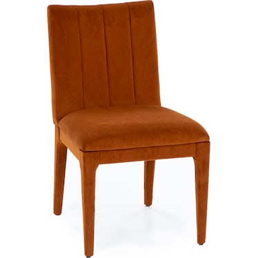 Mica Rust Velvet Side Chair