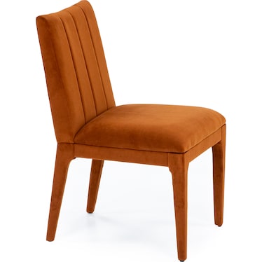 Mica Rust Velvet Side Chair