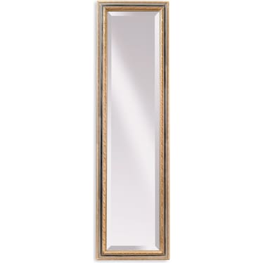 Silver and Gold Beveled Leaner Mirror 18"W x 64"H