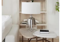 bsmt silver table lamp   