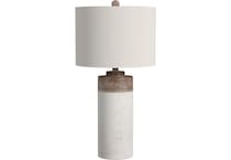 bsmt white table lamp   
