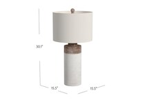 bsmt white table lamp   