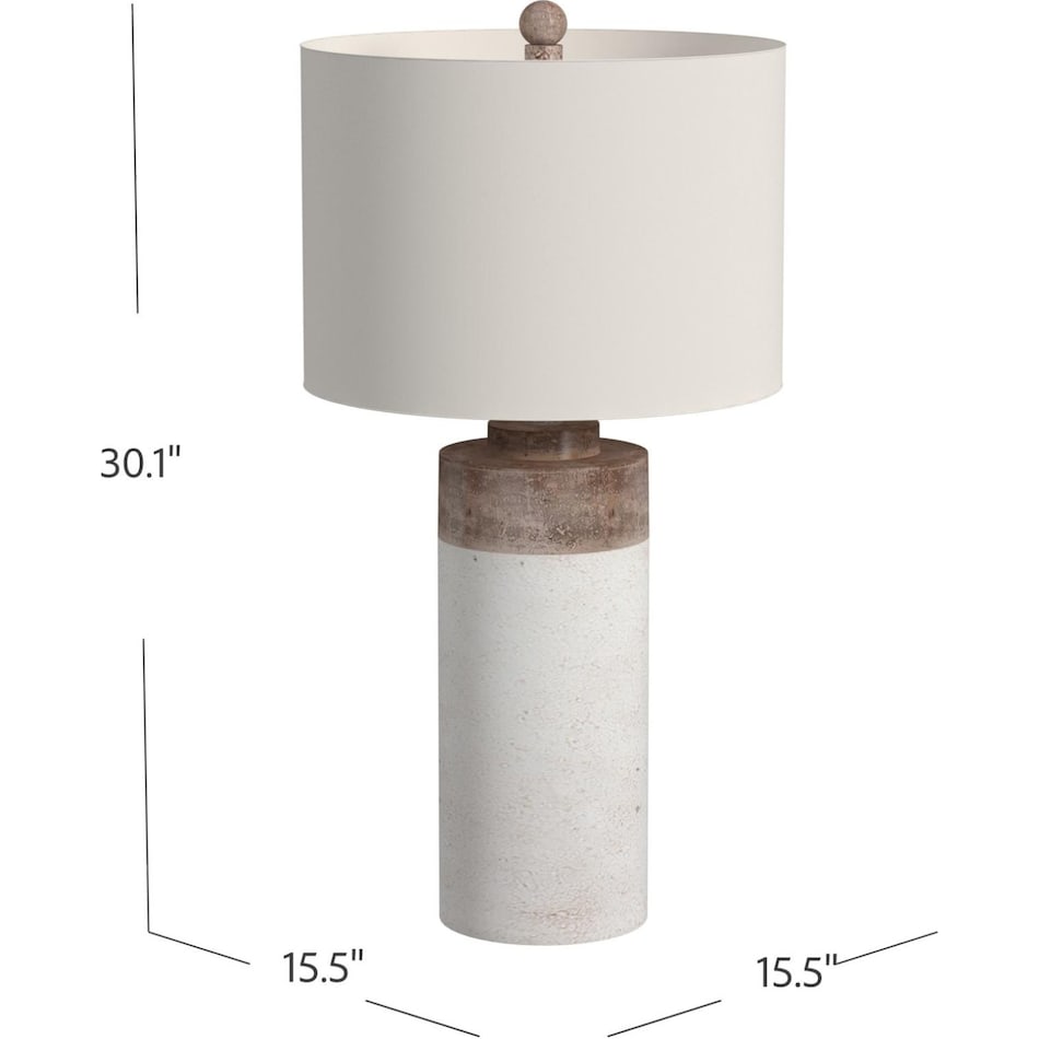bsmt white table lamp   